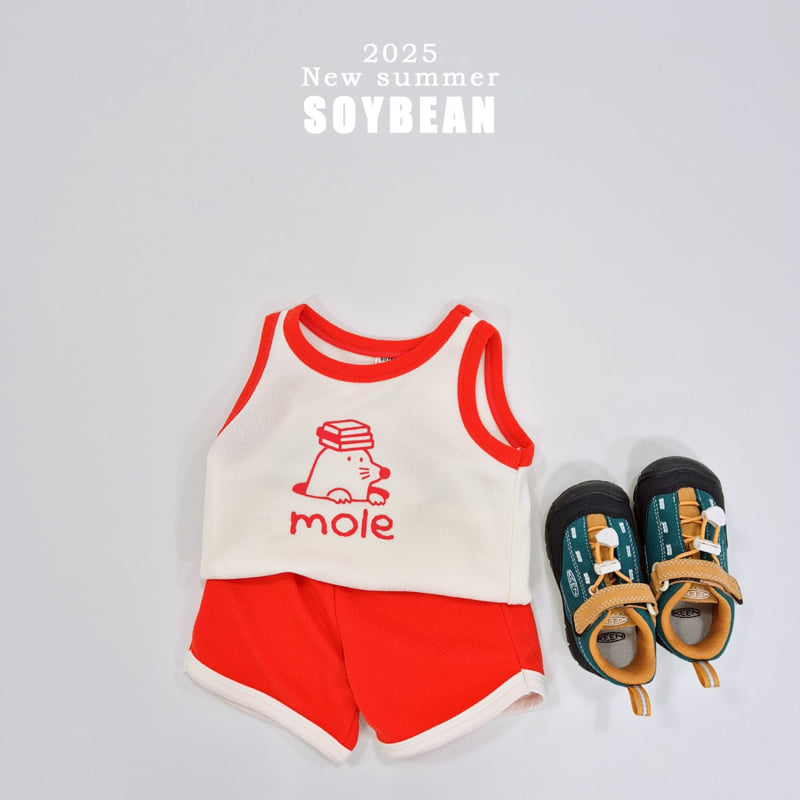 Soybean - Korean Children Fashion - #Kfashion4kids - Mole Friend Top Bottom Set - 3