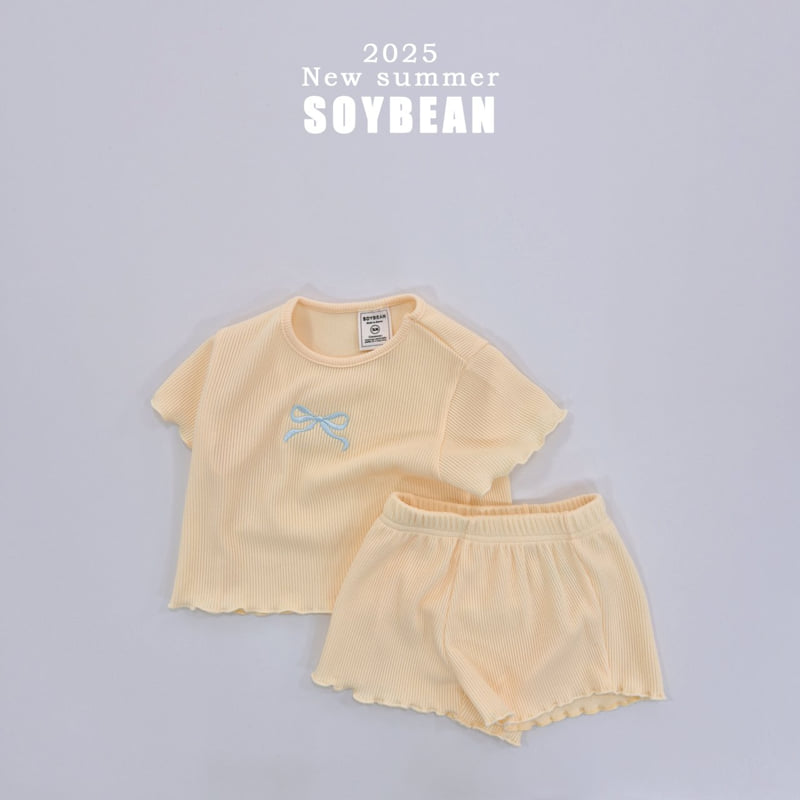Soybean - Korean Children Fashion - #Kfashion4kids - Ribbon Embroidery Wave Set - 8