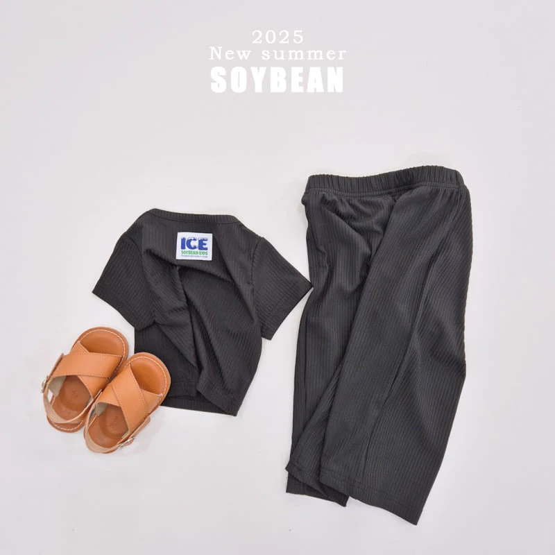 Soybean - Korean Children Fashion - #childofig - Crop Ice Top Bottom Set - 7