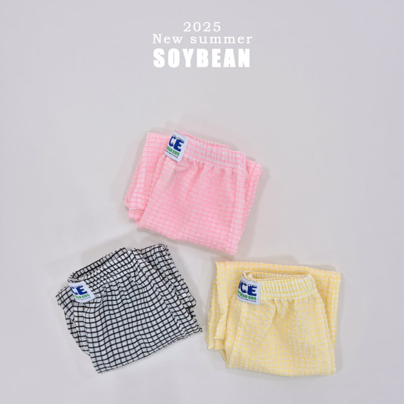 Soybean - Korean Children Fashion - #childofig - Wind Check Wide Pants - 6
