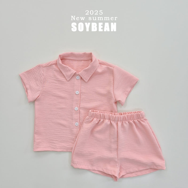 Soybean - Korean Children Fashion - #childofig - Air Conditioner Shirt Top Bottom Set - 9