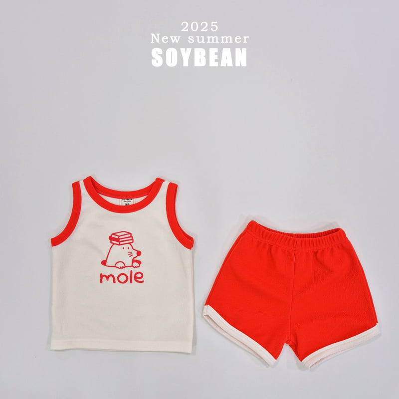 Soybean - Korean Children Fashion - #childofig - Mole Friend Top Bottom Set - 9