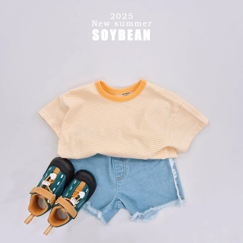 Soybean - Korean Children Fashion - #childofig - Captain Stripe Short Sleeve Tee - 3