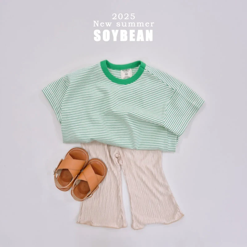 Soybean - Korean Children Fashion - #childofig - Captain Stripe Short Sleeve Tee - 4