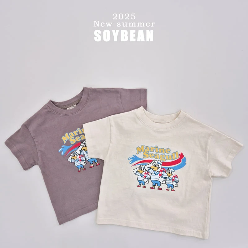 Soybean - Korean Children Fashion - #childofig - Marine Short Sleeve Tee - 12