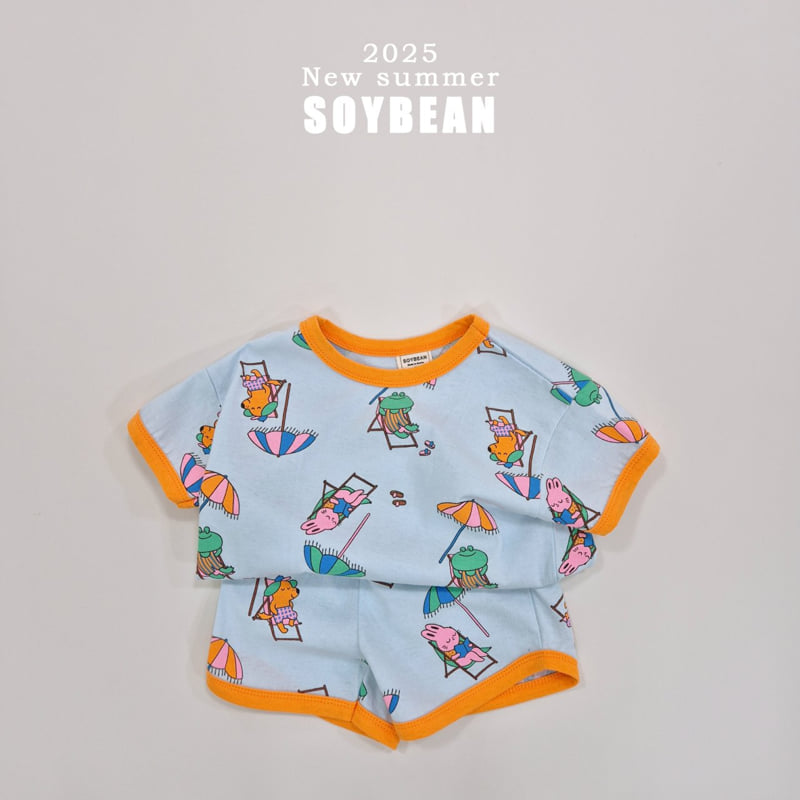 Soybean - Korean Children Fashion - #childofig - Vacation Ringer Top Bottom Set - 9