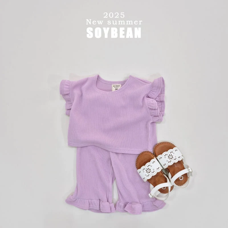 Soybean - Korean Children Fashion - #childofig - Frill Frill Top Bottom Set - 5