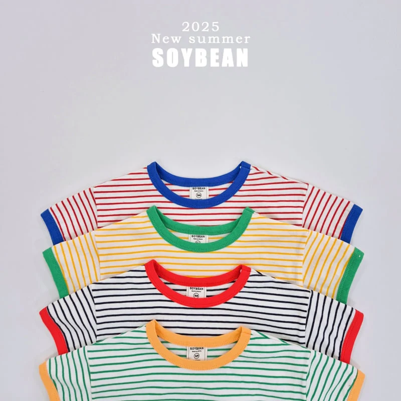 Soybean - Korean Children Fashion - #childofig - Ringer Stripe Top Bottom Set - 7