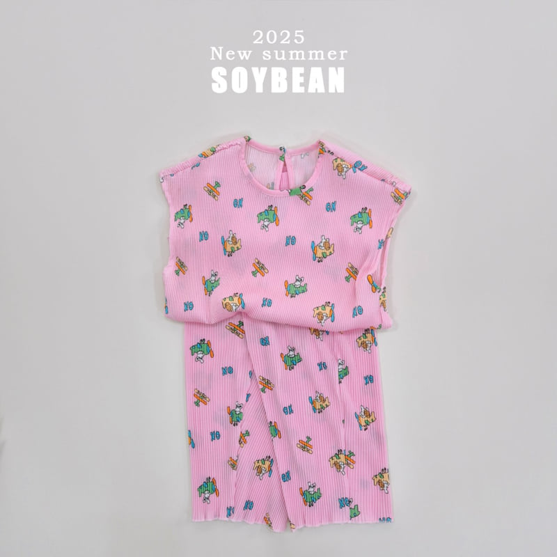 Soybean - Korean Children Fashion - #childofig - Pleated Airplane Top Bottom Set - 12