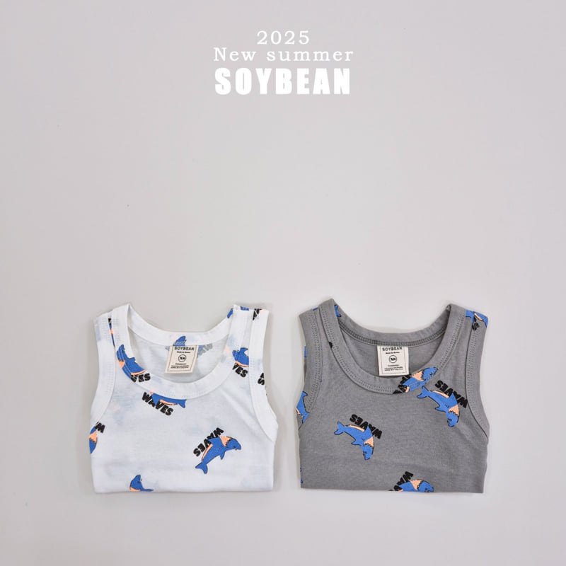 Soybean - Korean Children Fashion - #childofig - Shark Sleeveless - 10