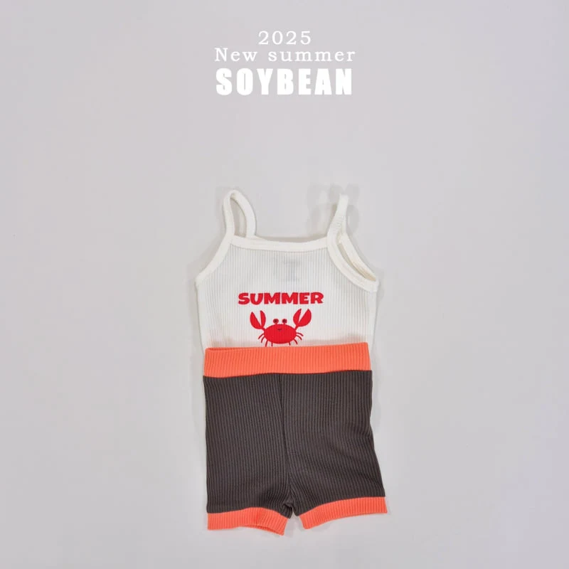 Soybean - Korean Children Fashion - #childofig - Little Crab Raglan Top Bottom Set - 9