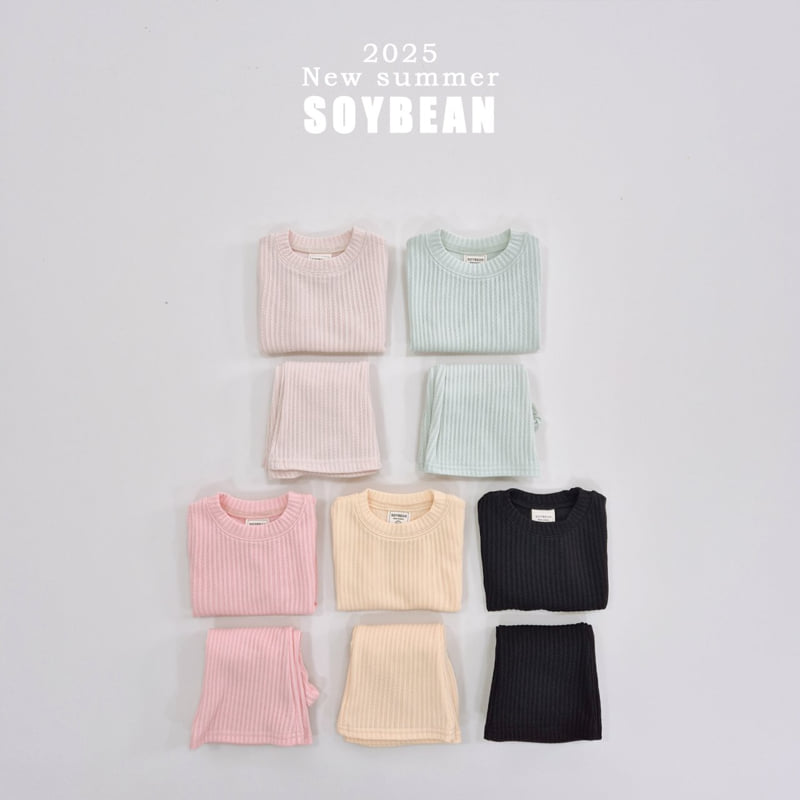 Soybean - Korean Children Fashion - #childofig - Summer Bootcut Top Bottom Set