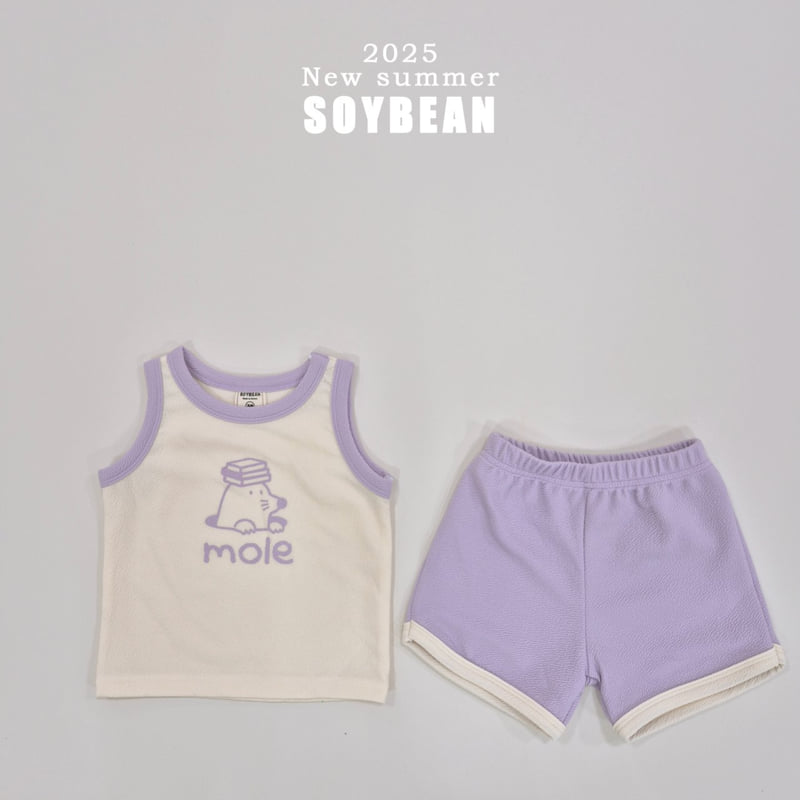Soybean - Korean Children Fashion - #childrensboutique - Mole Friend Top Bottom Set - 10