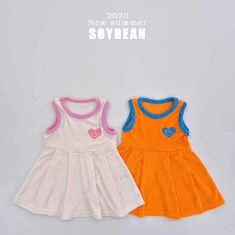 Soybean - Korean Children Fashion - #childrensboutique - Terry Sleeveless One-piece