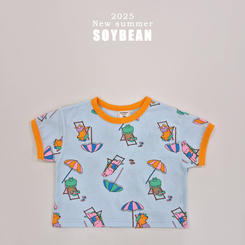 Soybean - Korean Children Fashion - #childrensboutique - Vacation Ringer Top Bottom Set - 11