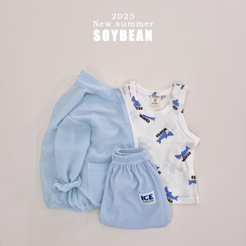 Soybean - Korean Children Fashion - #childrensboutique - Shark Sleeveless - 11