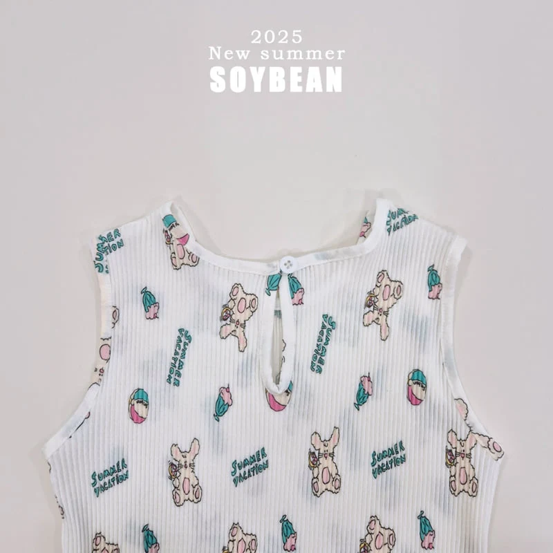 Soybean - Korean Children Fashion - #designkidswear - Pleated Bunny Top Bottom Set - 10