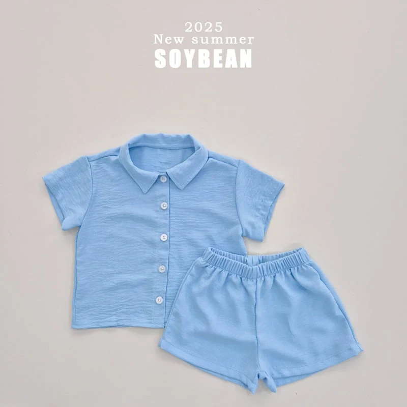 Soybean - Korean Children Fashion - #designkidswear - Air Conditioner Shirt Top Bottom Set - 12