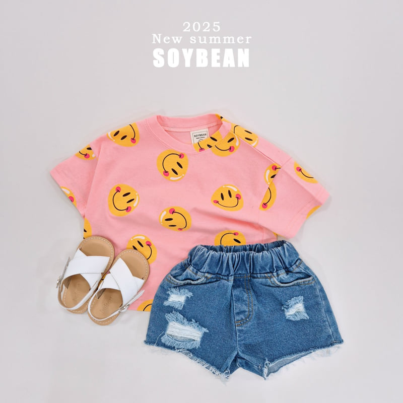 Soybean - Korean Children Fashion - #designkidswear - Damage Denim Shorts - 10