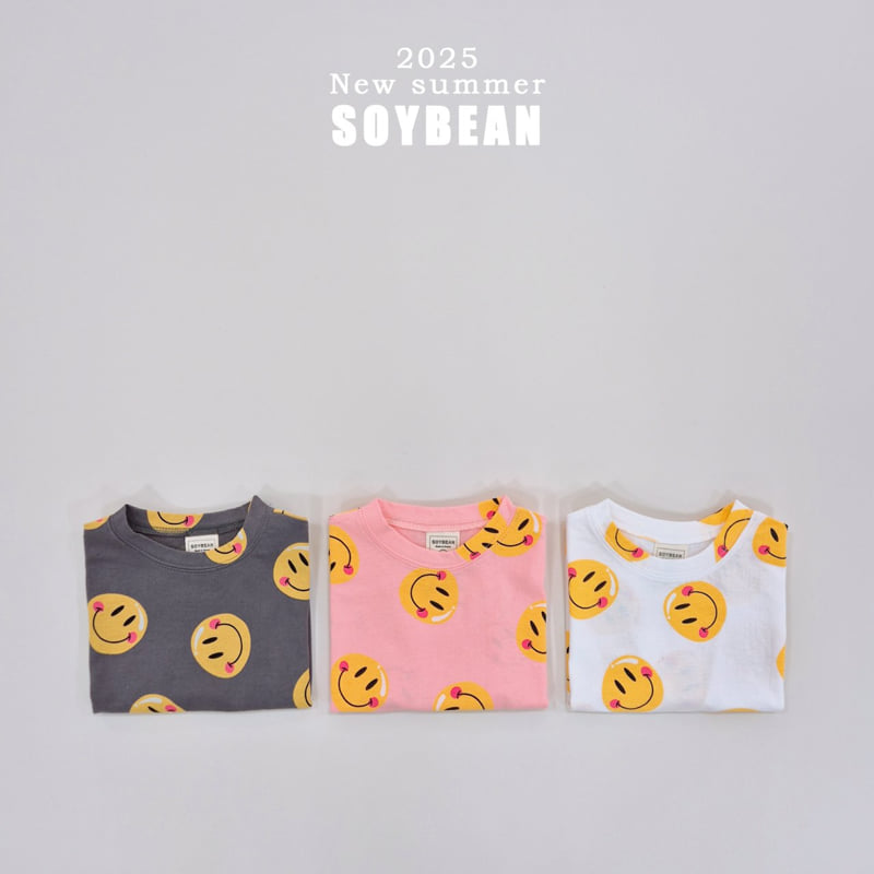 Soybean - Korean Children Fashion - #designkidswear - Smile Short Sleeve Tee - 6