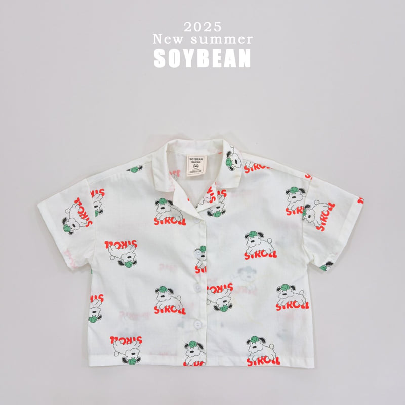 Soybean - Korean Children Fashion - #designkidswear - Puppy Half Open Shirt - 12