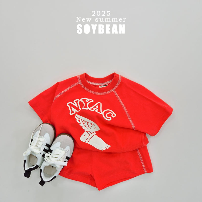 Soybean - Korean Children Fashion - #childrensboutique - Summer Vintage Line Top Bottom Set - 4