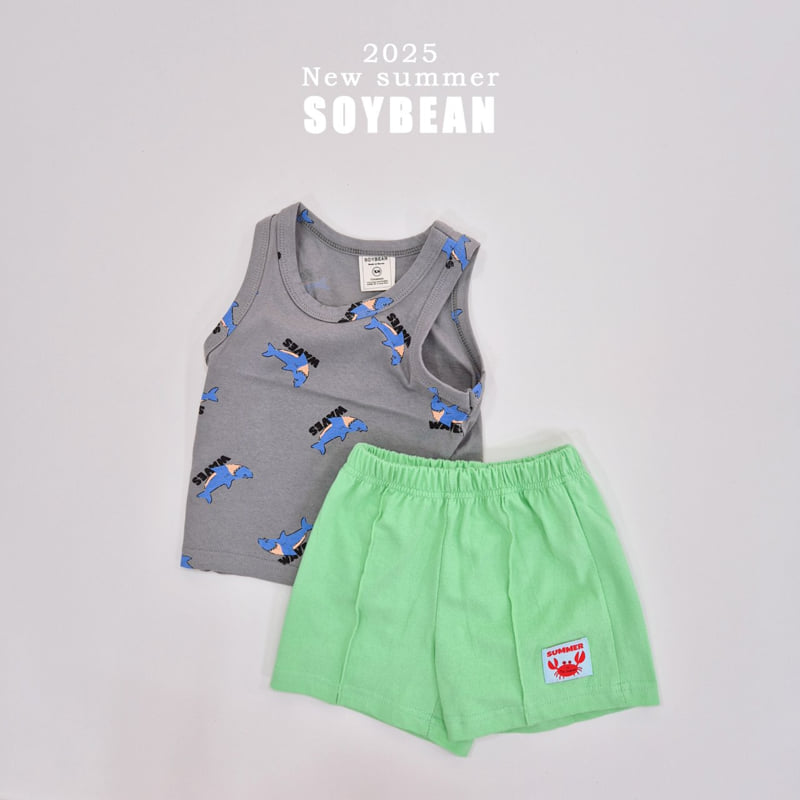 Soybean - Korean Children Fashion - #designkidswear - Shark Sleeveless - 12
