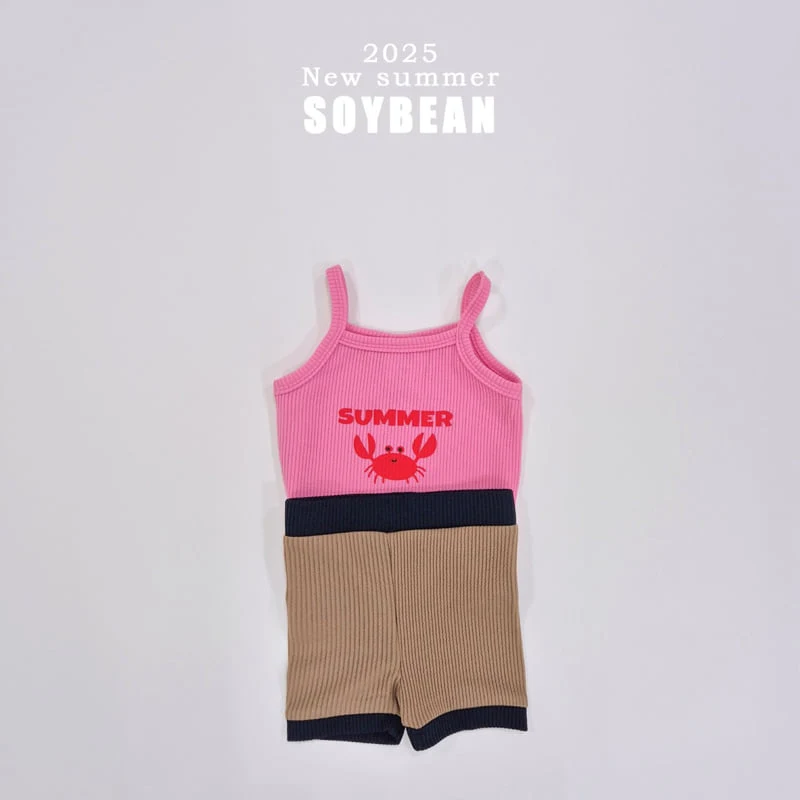 Soybean - Korean Children Fashion - #designkidswear - Little Crab Raglan Top Bottom Set - 11