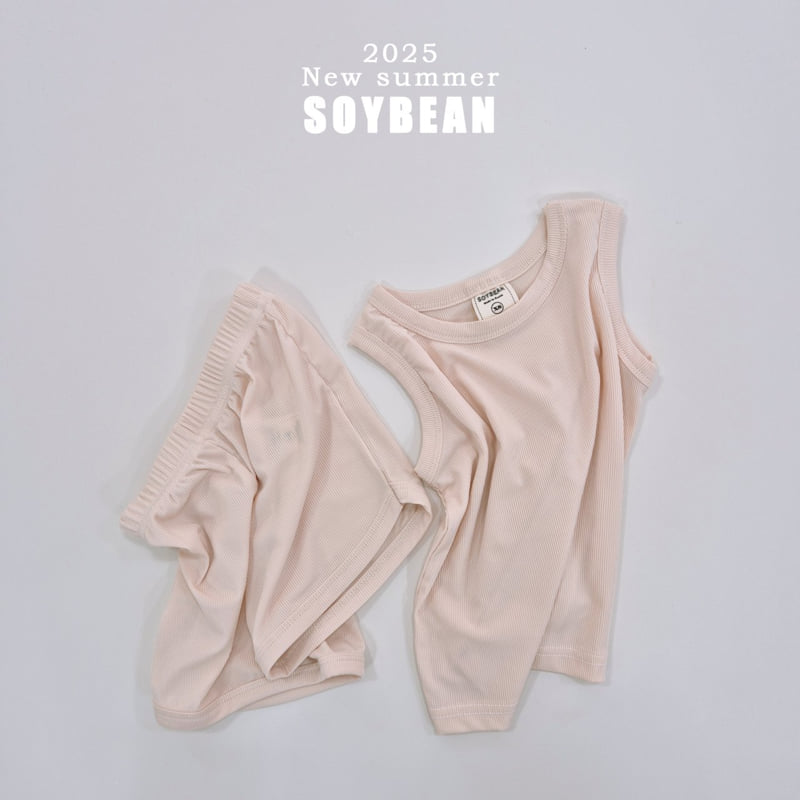 Soybean - Korean Children Fashion - #designkidswear - Cool Sleeveless Top Bottom Set - 10
