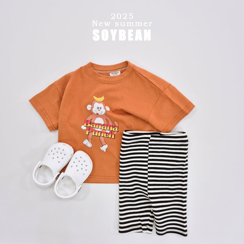 Soybean - Korean Children Fashion - #designkidswear - Stripe Rib Leggings - 6
