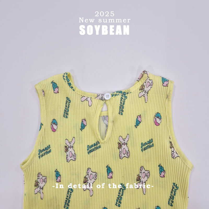 Soybean - Korean Children Fashion - #discoveringself - Pleated Bunny Top Bottom Set - 11