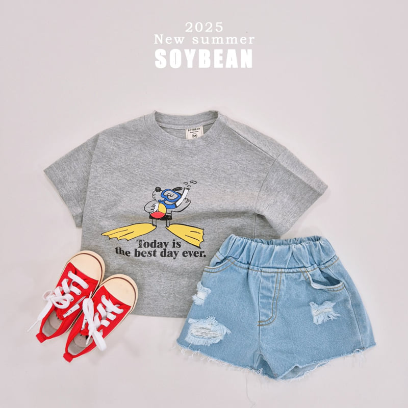 Soybean - Korean Children Fashion - #discoveringself - Damage Denim Shorts - 11
