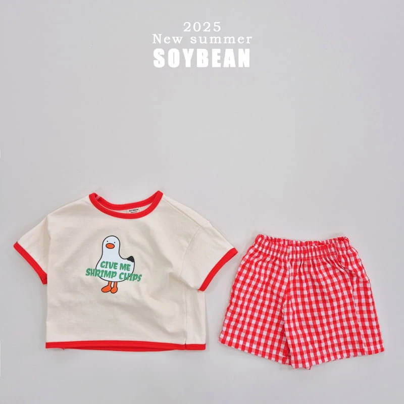 Soybean - Korean Children Fashion - #discoveringself - Seagull Friend Top Bottom Set - 8