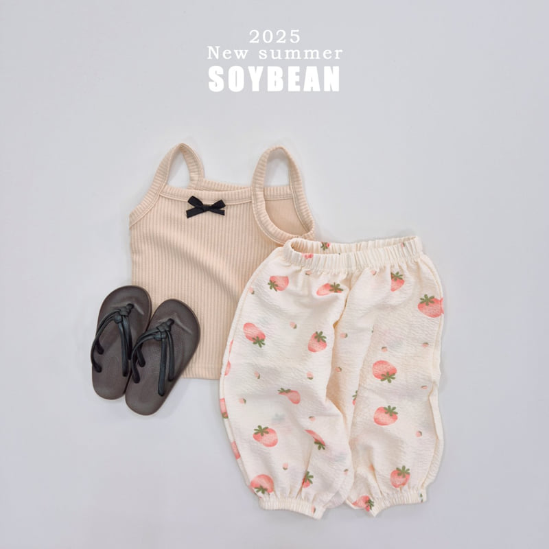 Soybean - Korean Children Fashion - #discoveringself - Ribbon Strap Sleeveless - 11