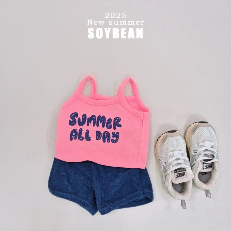 Soybean - Korean Children Fashion - #designkidswear - Summer Sleeveless Terry Top Bottom Set - 4