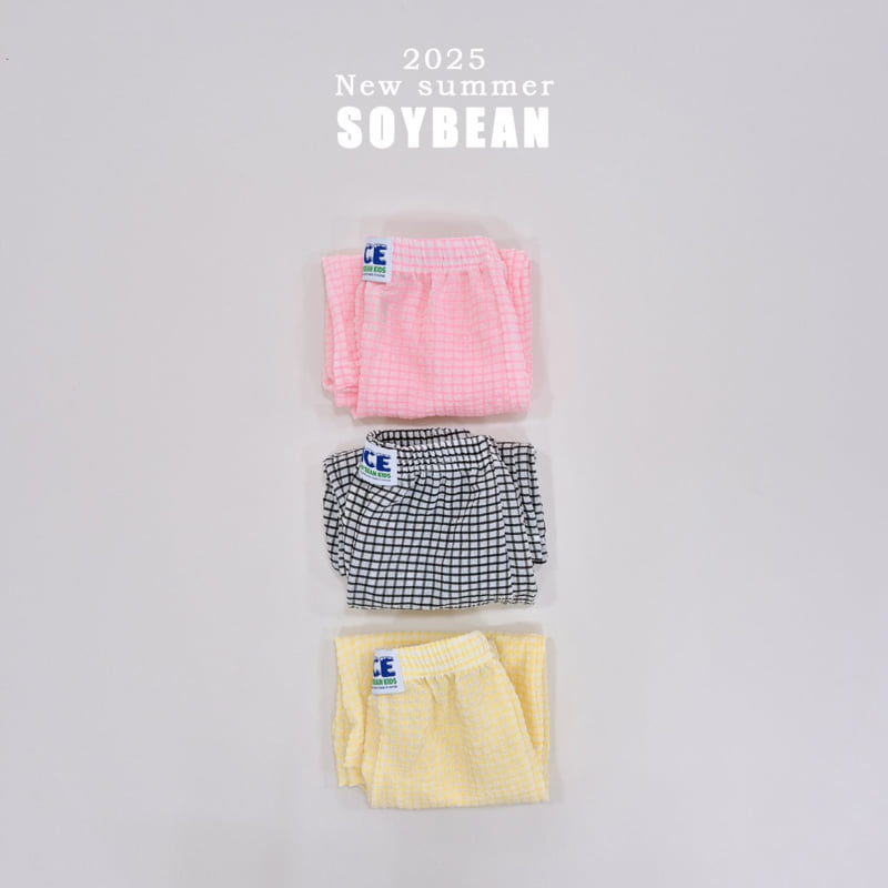 Soybean - Korean Children Fashion - #fashionkids - Wind Check Wide Pants - 10