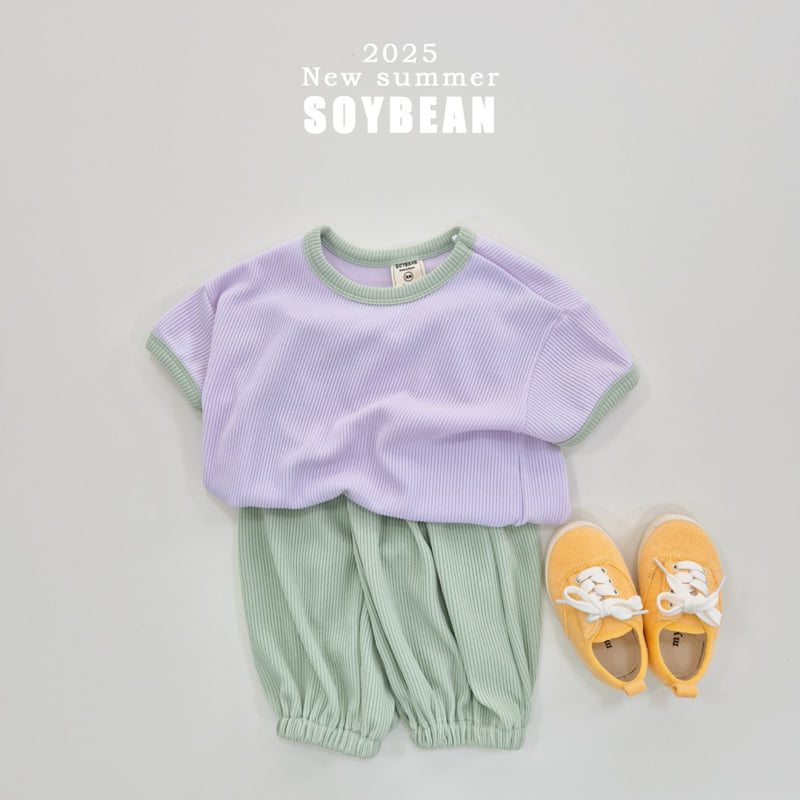 Soybean - Korean Children Fashion - #fashionkids - Ringer Jogger Top Bottom Set - 3