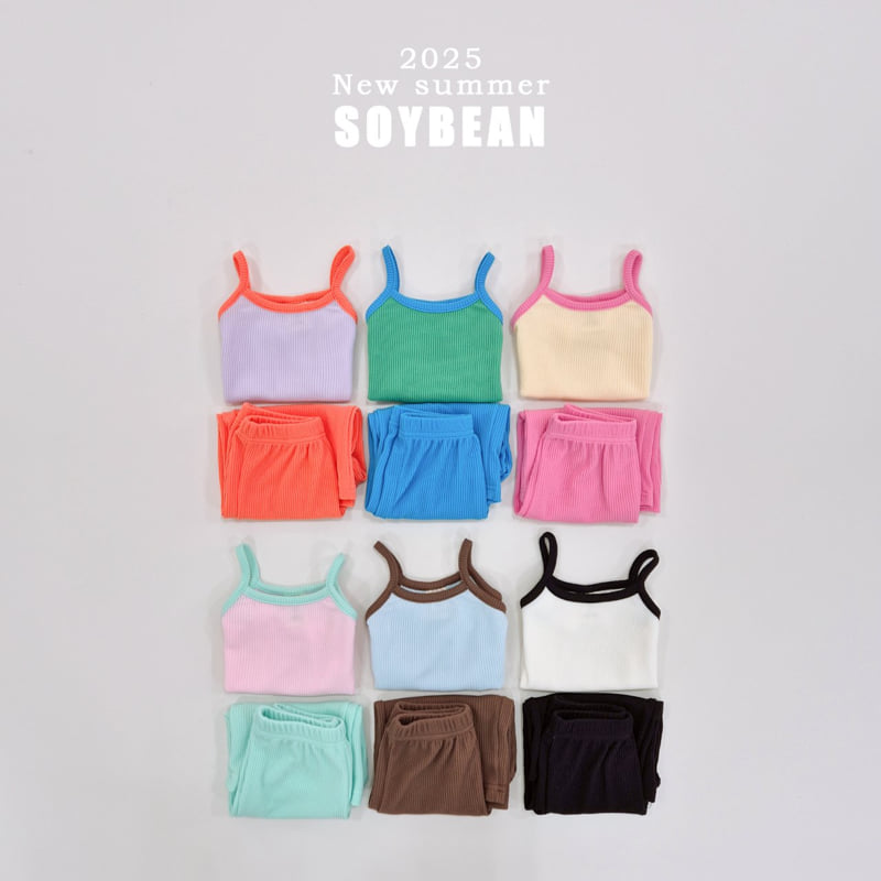 Soybean - Korean Children Fashion - #fashionkids - Jelly Pop Sleeveless Top Bottom Set