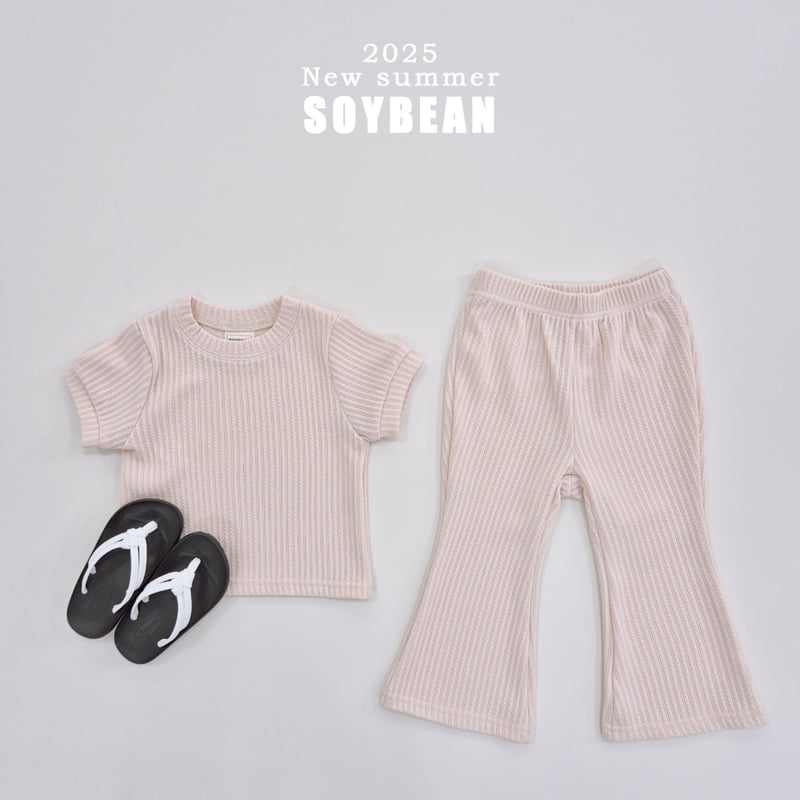 Soybean - Korean Children Fashion - #fashionkids - Summer Bootcut Top Bottom Set - 6