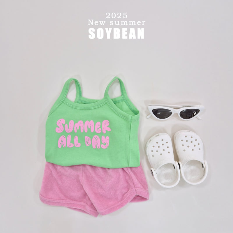 Soybean - Korean Children Fashion - #fashionkids - Summer Sleeveless Terry Top Bottom Set - 5
