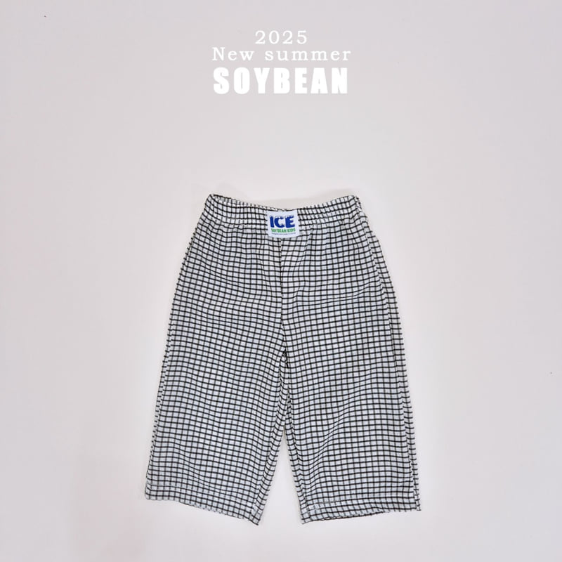 Soybean - Korean Children Fashion - #kidsshorts - Wind Check Wide Pants - 11