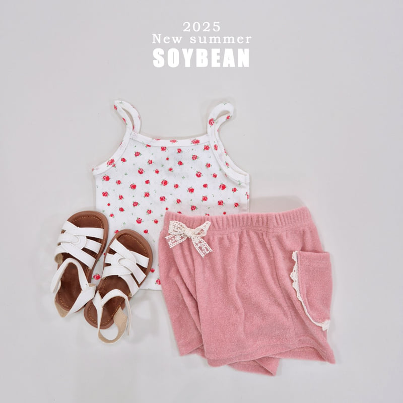 Soybean - Korean Children Fashion - #fashionkids - Terry Ribbon Short Pants - 4