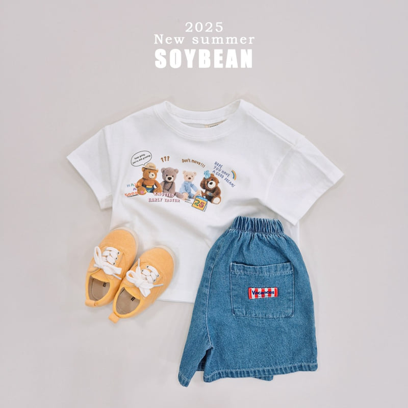 Soybean - Korean Children Fashion - #kidsshorts - Summer Washing Denim Pants - 6
