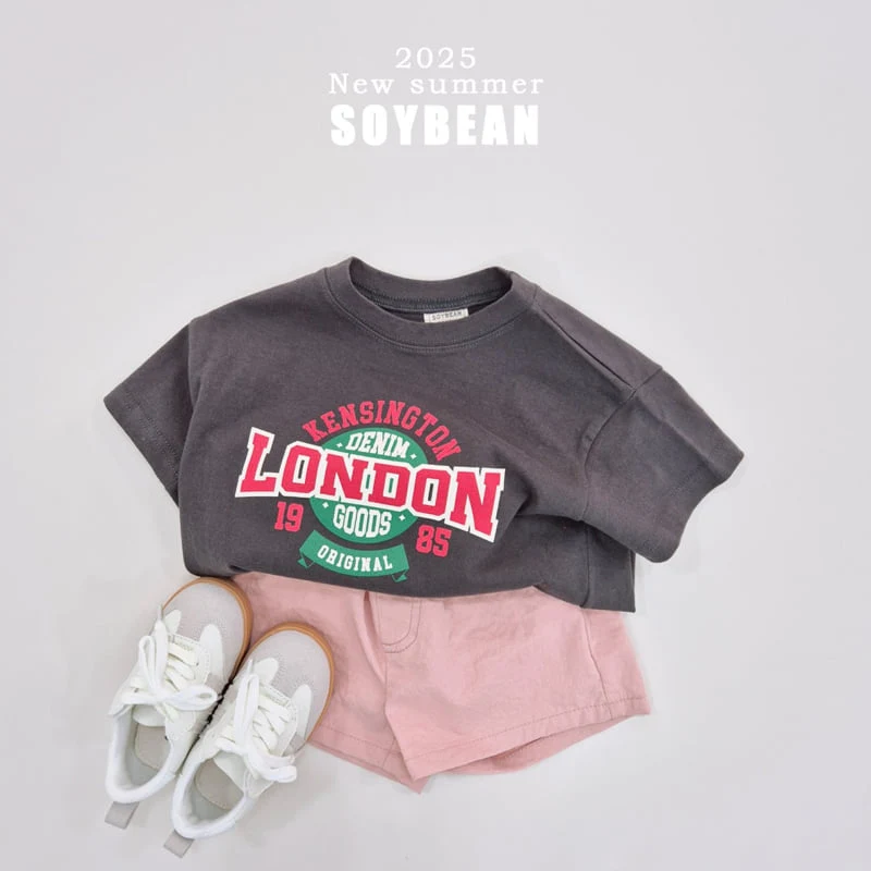 Soybean - Korean Children Fashion - #kidsshorts - London Short Sleeve Tee - 4