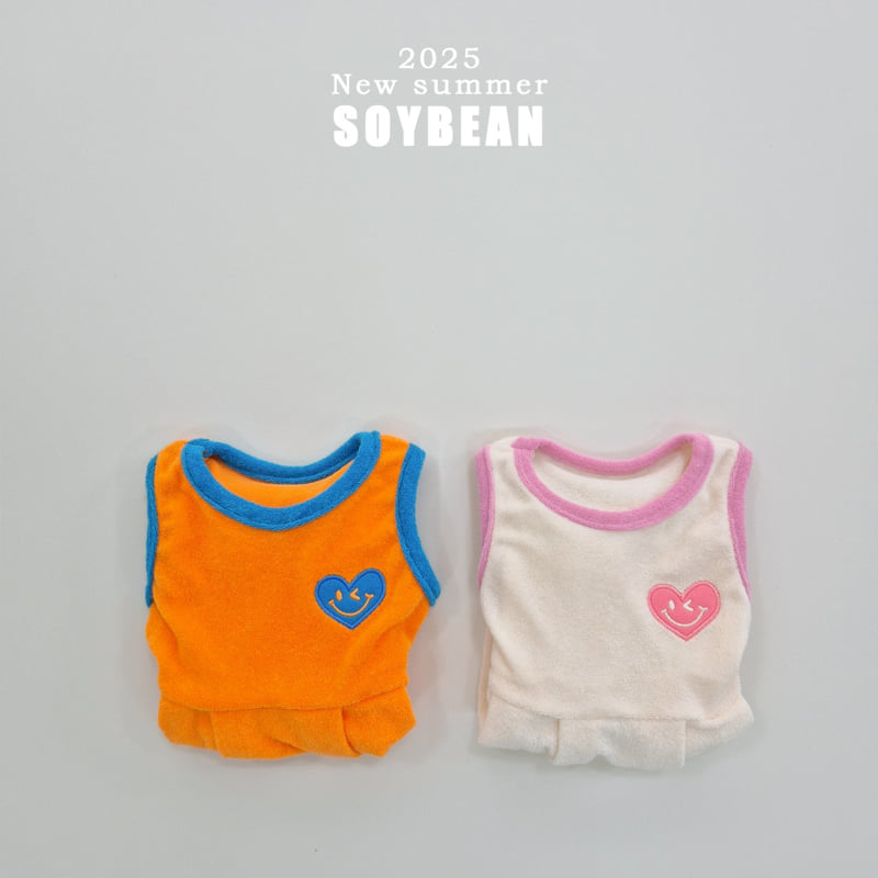 Soybean - Korean Children Fashion - #kidsstore - Terry Sleeveless One-piece - 6