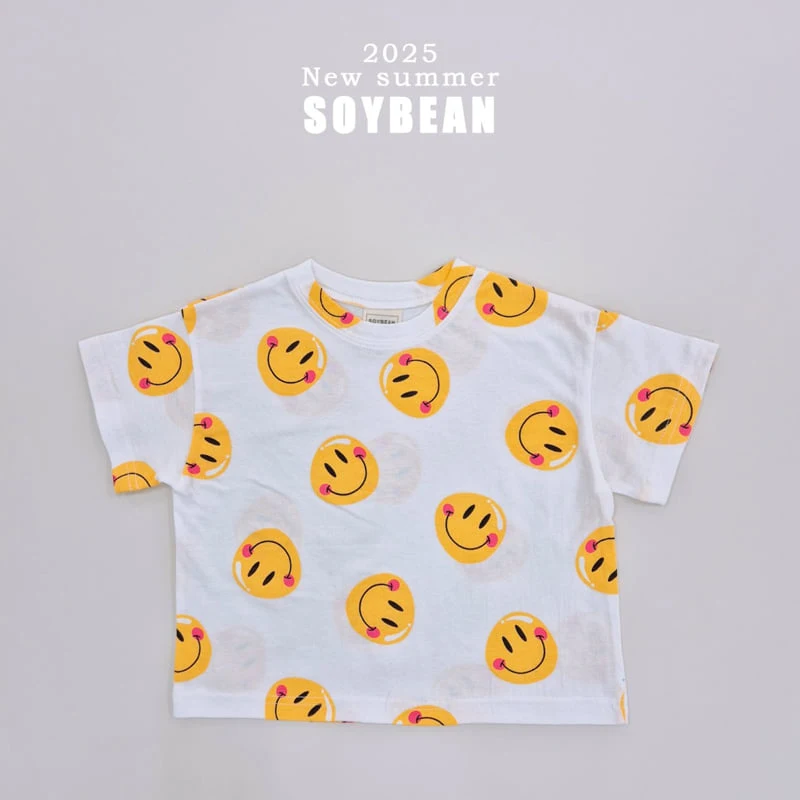 Soybean - Korean Children Fashion - #kidsstore - Smile Short Sleeve Tee - 10
