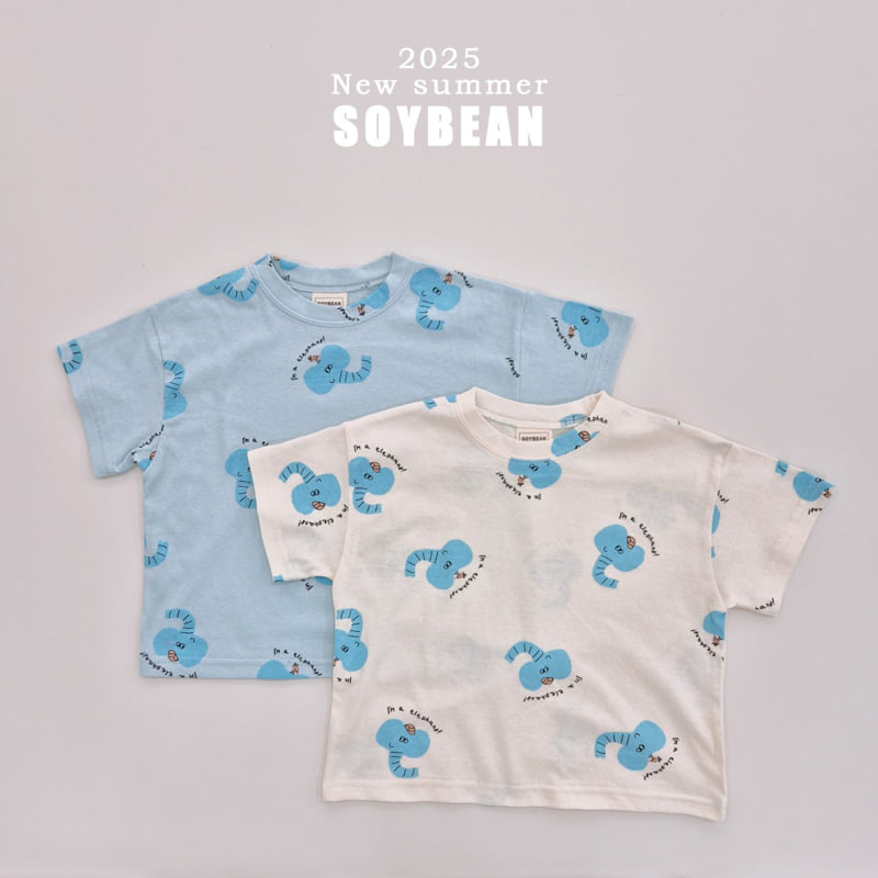 Soybean - Korean Children Fashion - #kidsstore - Elephant Short Sleeve Tee - 5