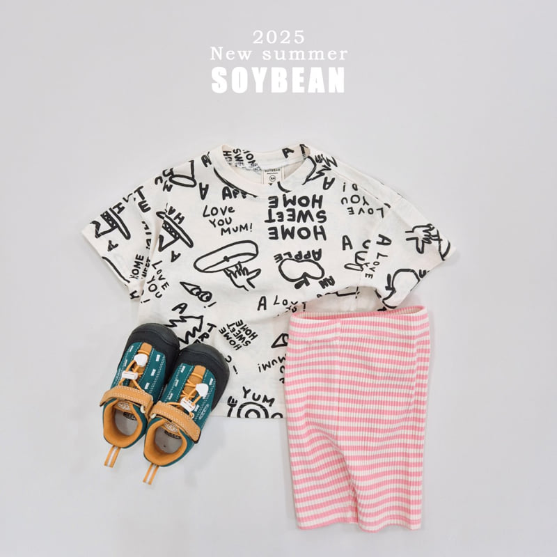 Soybean - Korean Children Fashion - #kidsstore - Stripe Rib Leggings - 10