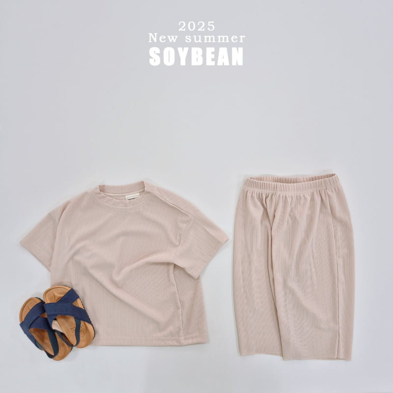 Soybean - Korean Children Fashion - #kidzfashiontrend - Ice Pleated Top Bottom Set - 12