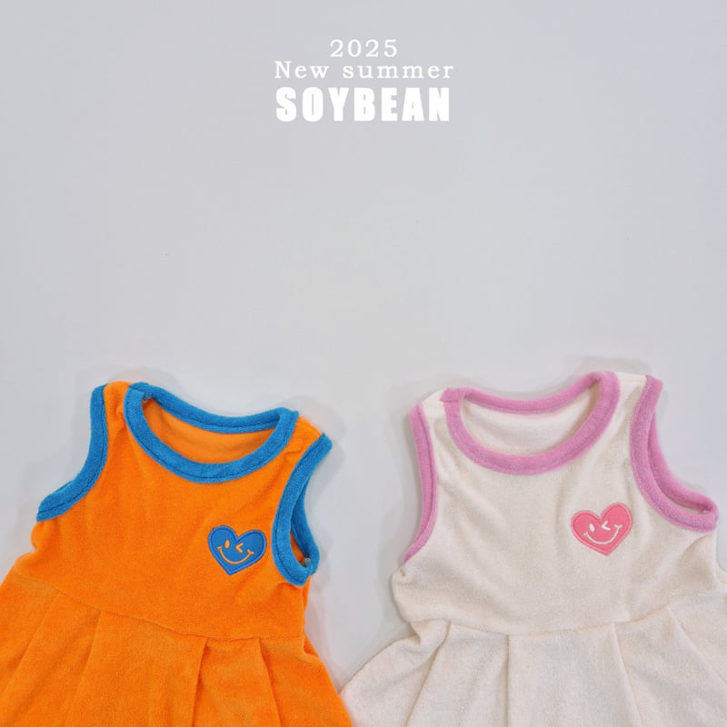 Soybean - Korean Children Fashion - #kidzfashiontrend - Terry Sleeveless One-piece - 7